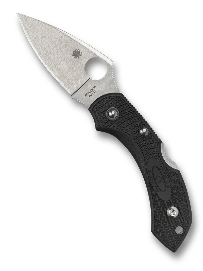 Spyderco Dragonfly 2 Lightweight Plain Edge in Black FRN-1
