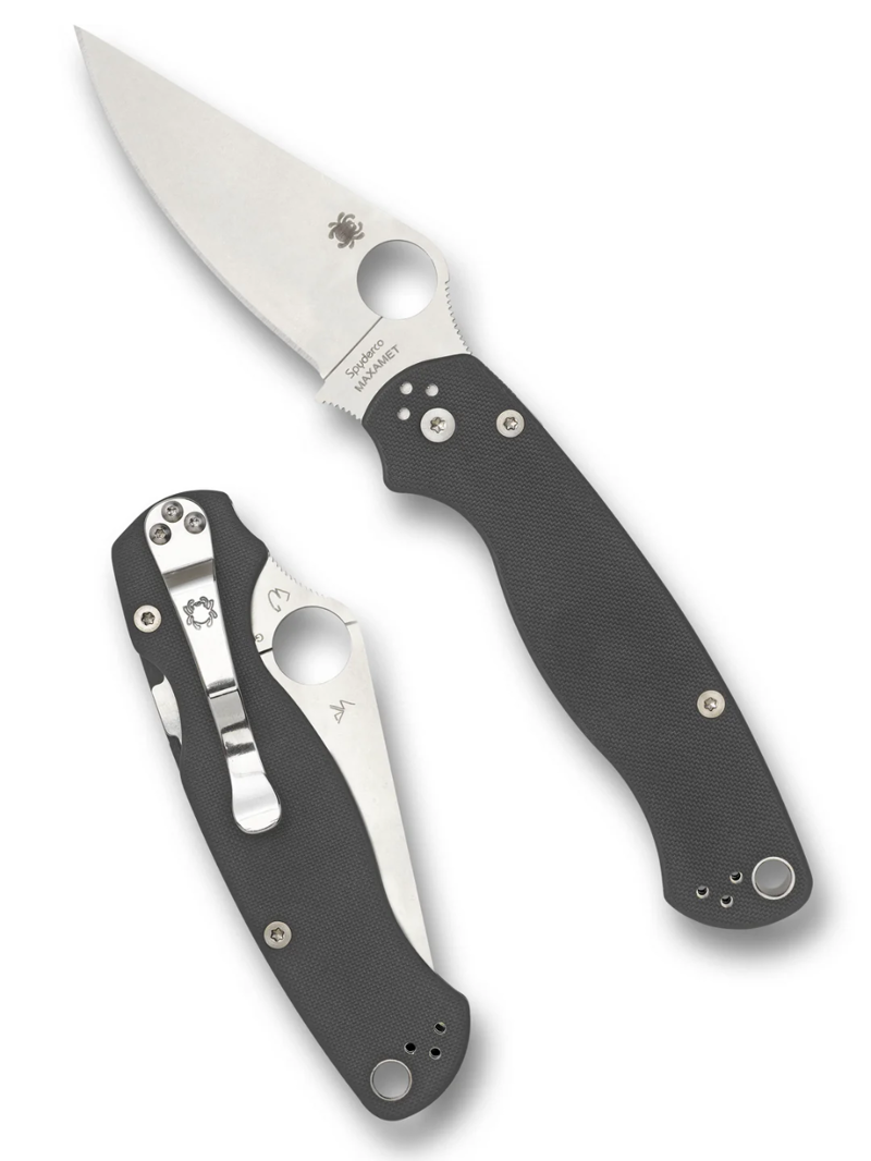 Spyderco Para Military 2 Maxamet in G-10 Dark Grey 
