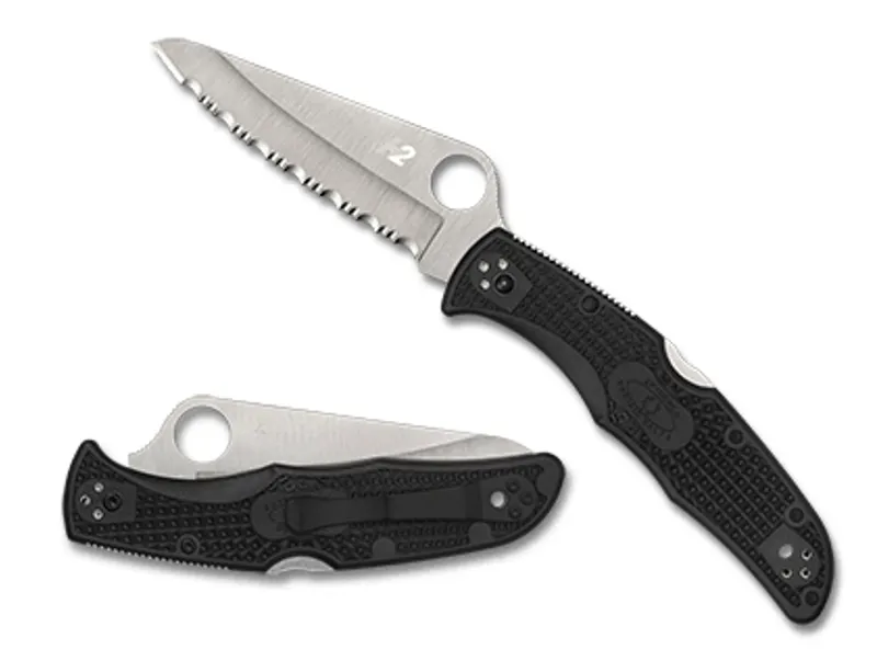 Spyderco Pacific Salt 2 Plain Edge in Black
