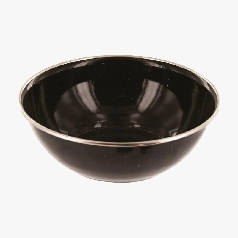 Highlander Deluxe Enamel Bowl in Black