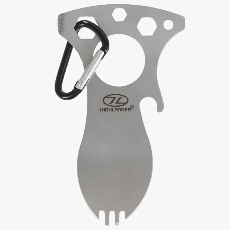 Highlander Foon 5 In 1 Titanium Tool in Silver