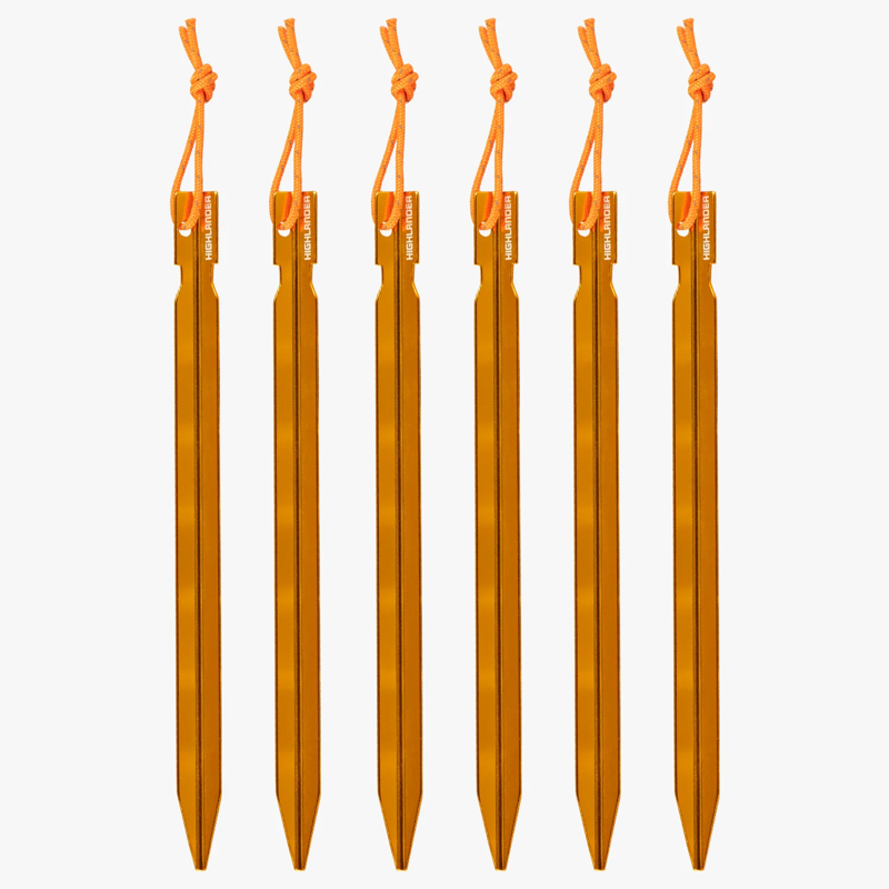 Highlander Arrow Aluminium Tent Pegs 6pk