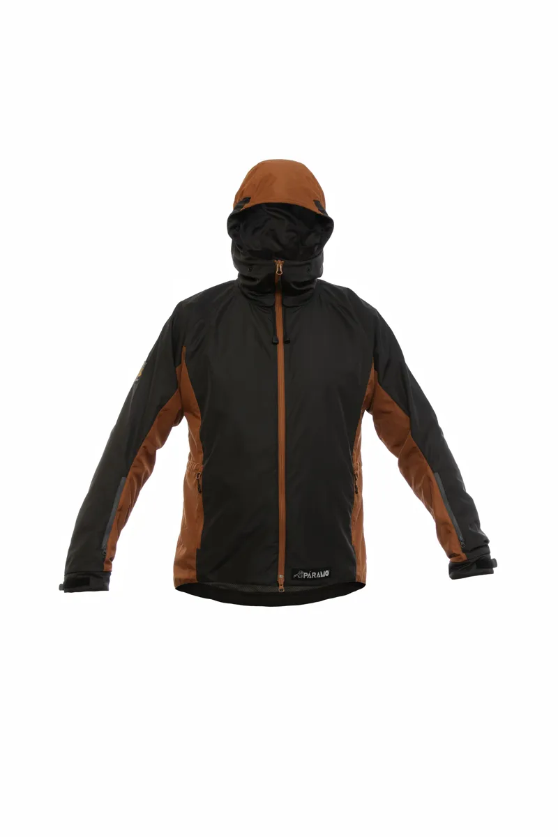 Paramo Caminata Jacket Mens in Dark Grey/Outback Red-2