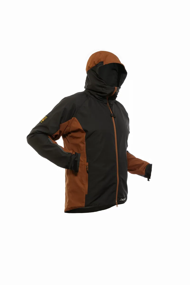 Paramo Caminata Jacket Mens in Dark Grey/Outback Red