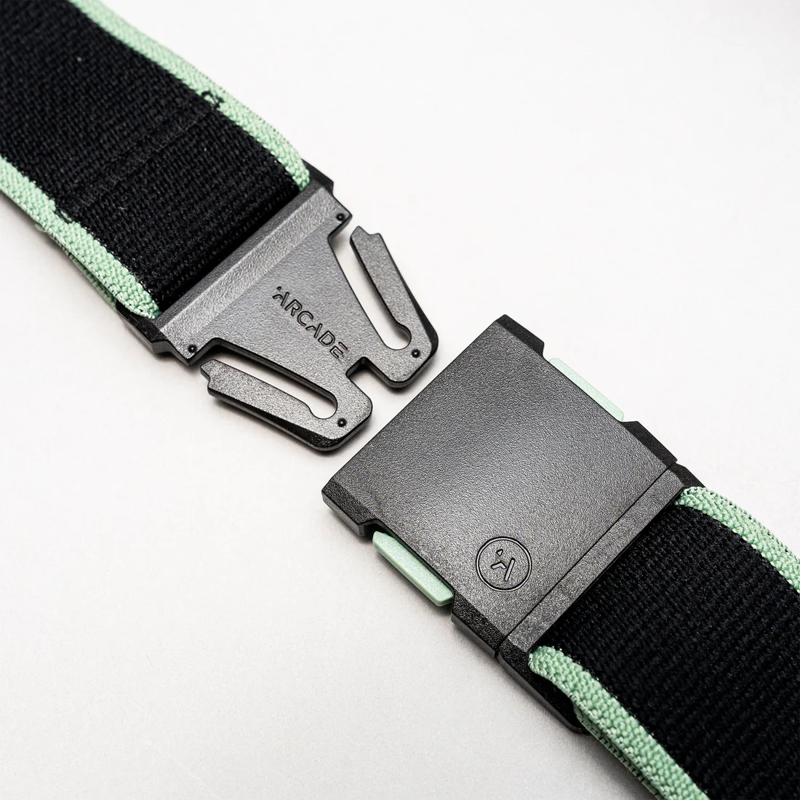 Arcade Carto Strech Belt in Black/Mint-3