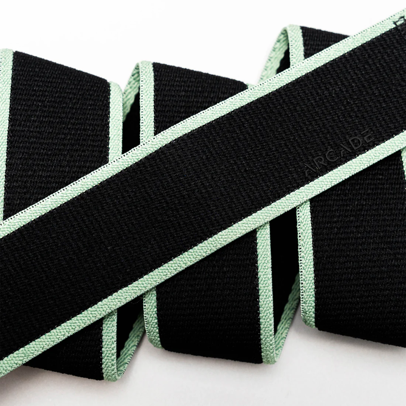 Arcade Carto Strech Belt in Black/Mint-1