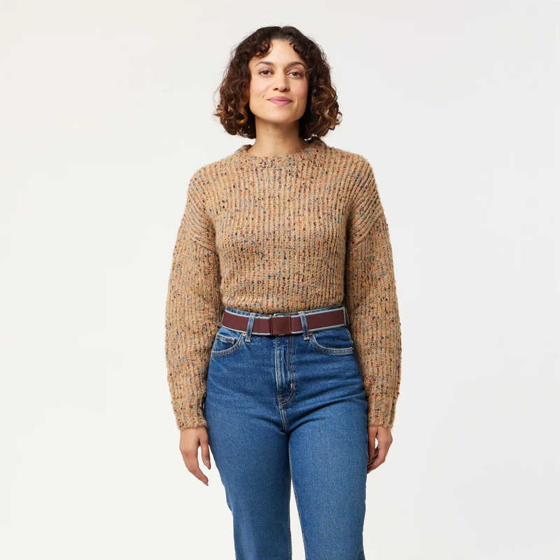 Arcade Carto Stretch Belt in Burgundy/Cloud-5