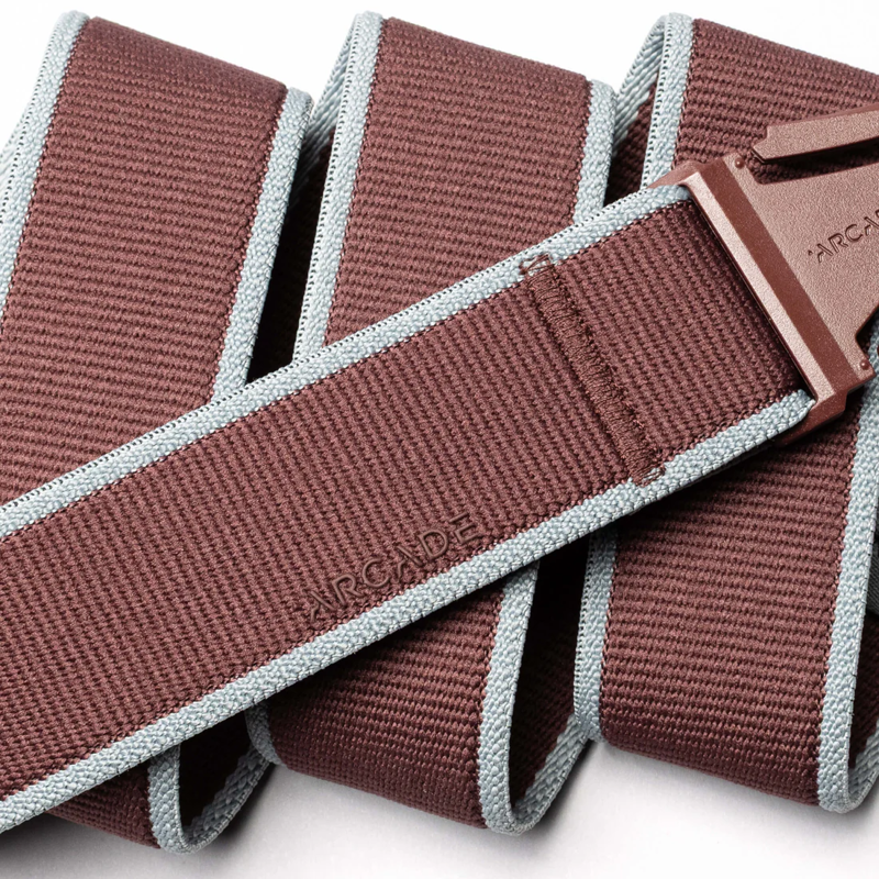 Arcade Carto Stretch Belt in Burgundy/Cloud-1