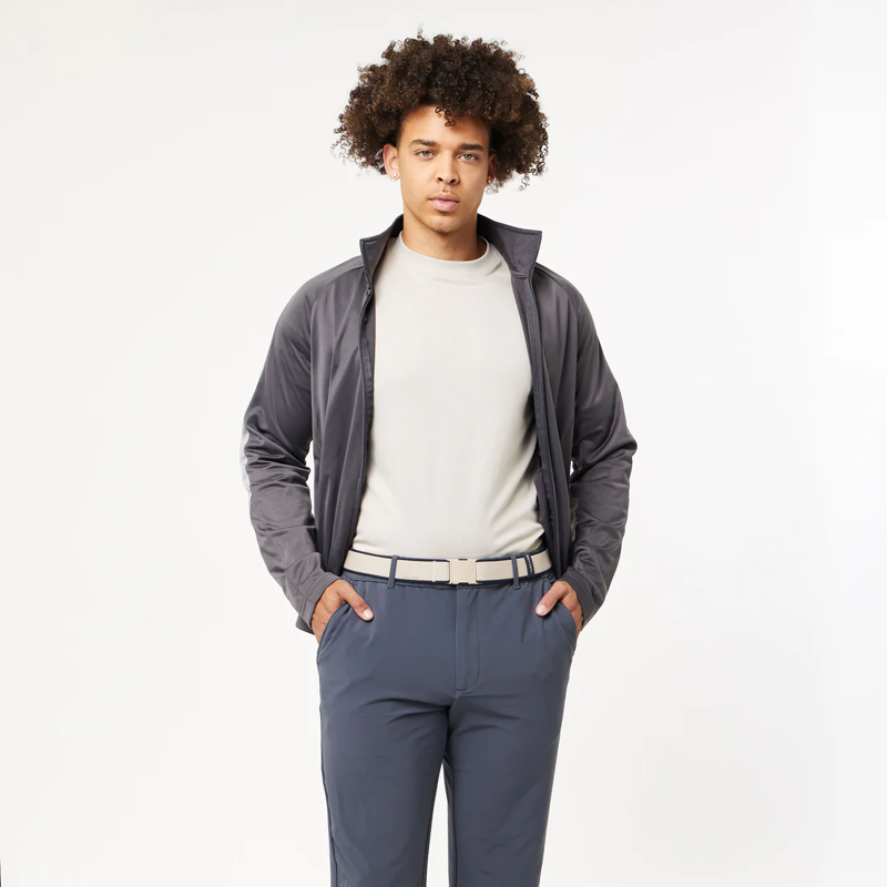 Arcade Carto Stretch Belt in Oat/Navy-4