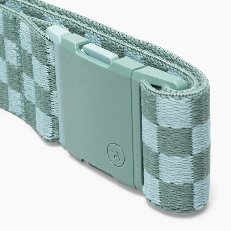 Arcade Check Stretch Belt in Caspian/Cove -3