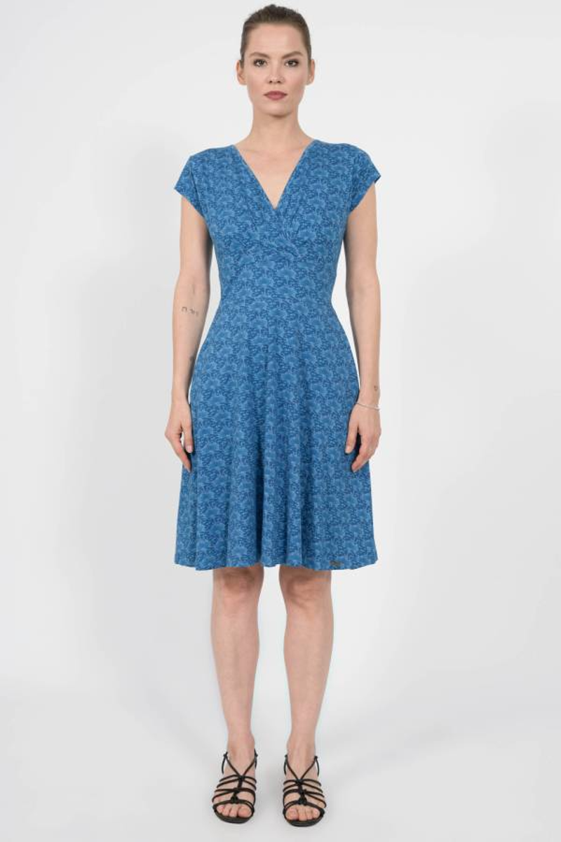 Chapati Dragana Dress Womens in Blue Lotus-1