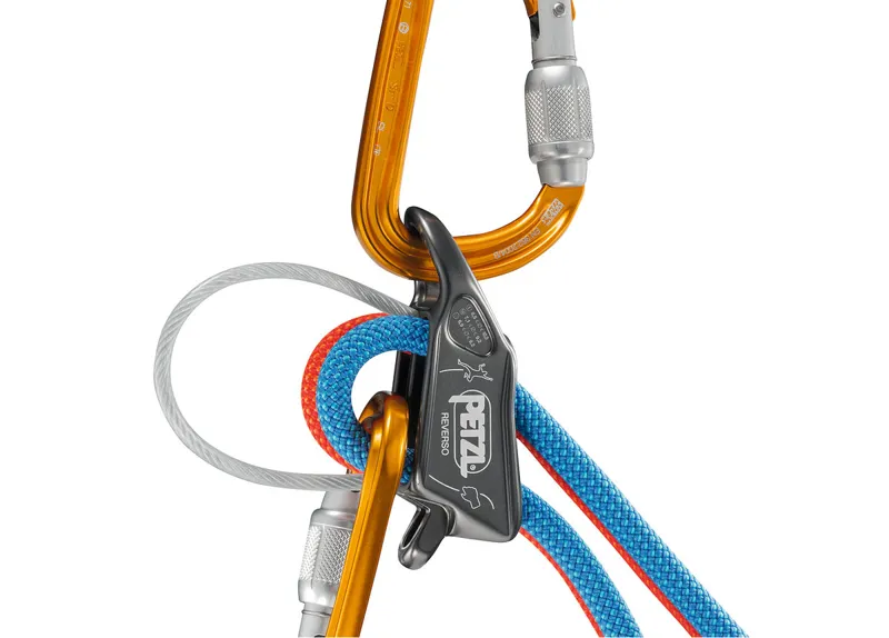 Petzl Reverso Belay/Descender in Grey-1