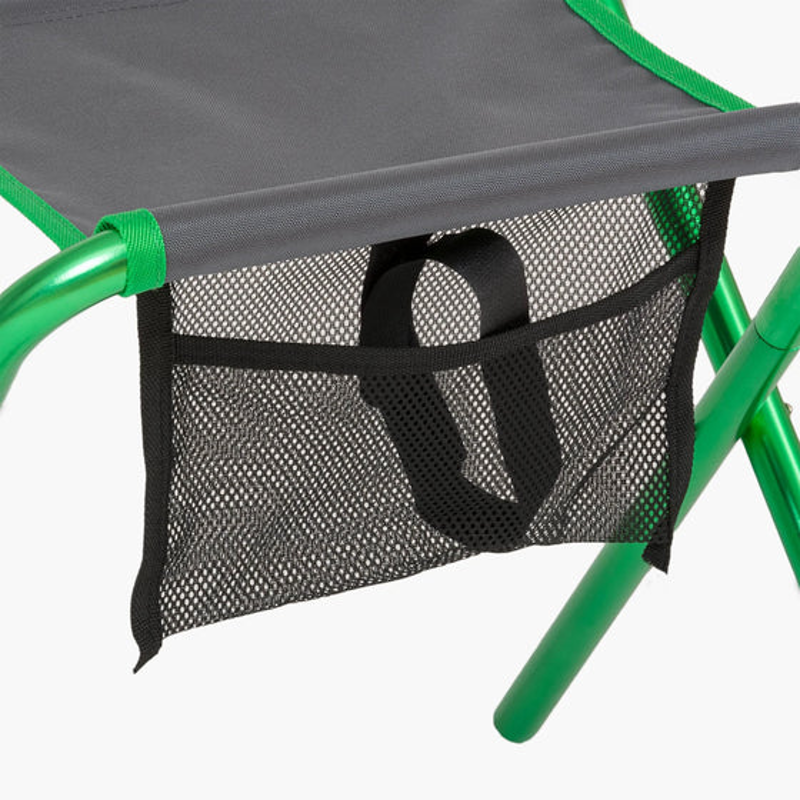 Highlander Ayr Folding Stool in Green/Grey-2