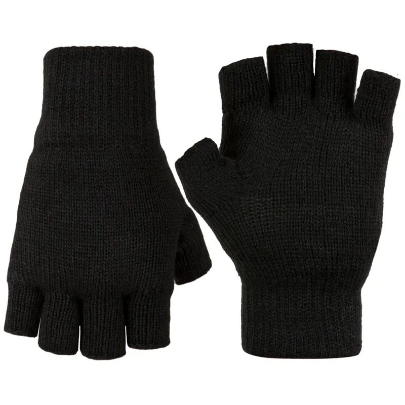 Highlander Stayner Fingerless Gloves in Black