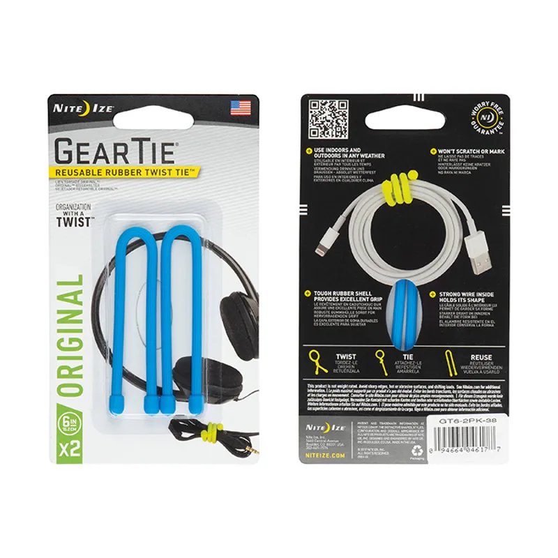 Niteize GearTie 6 inch Blue