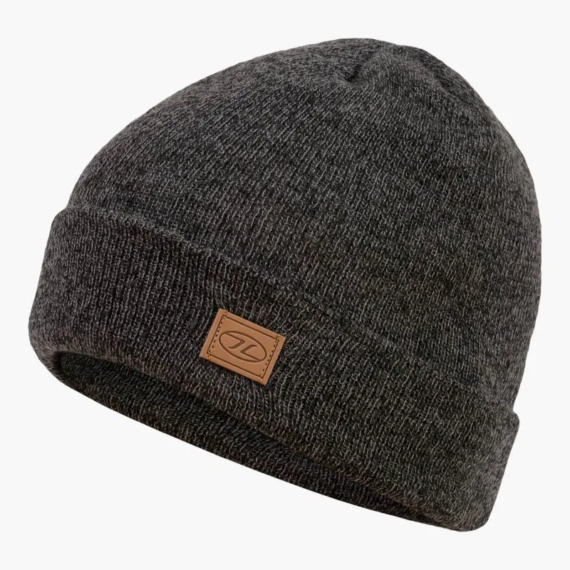 Highlander Thinsulate Ski Hat in Charcoal Marl