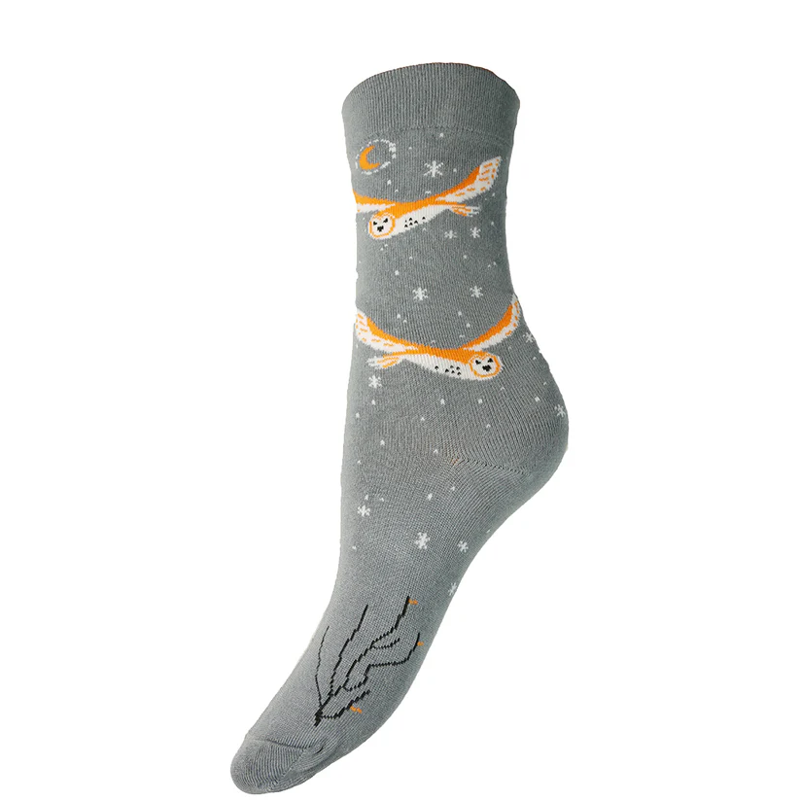 Gemjar Nocturnal Owl Bamboo Socks Womens