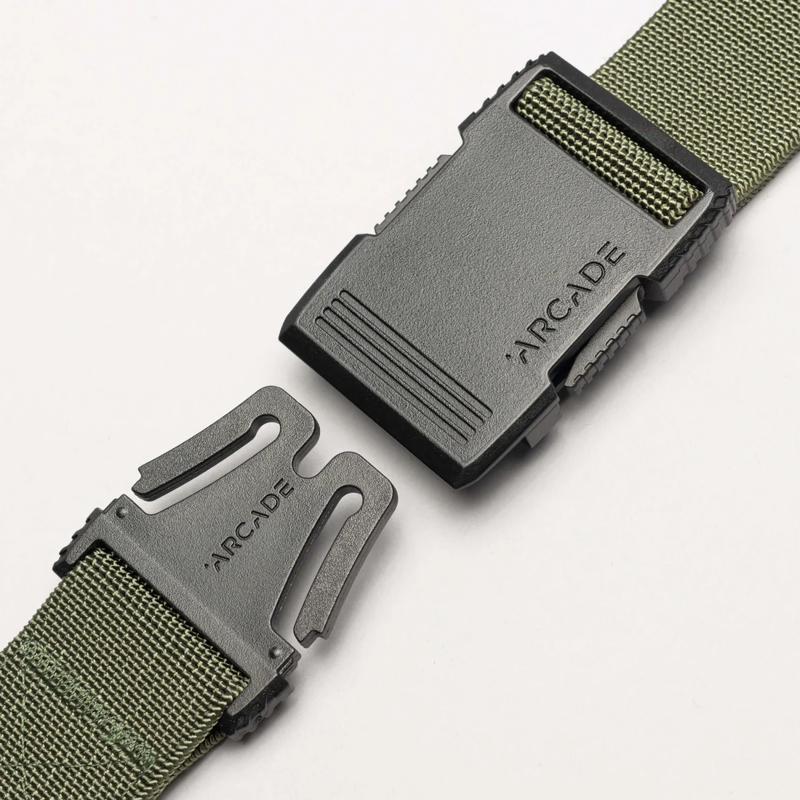 Arcade Hardware Stretch Belt in Olive-2