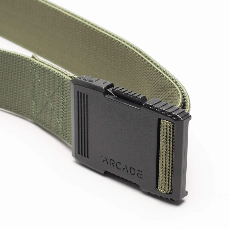 Arcade Hardware Stretch Belt in Olive-3
