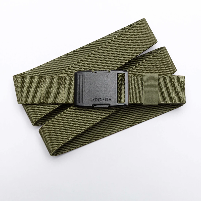 Arcade Hardware Stretch Belt in Olive-1