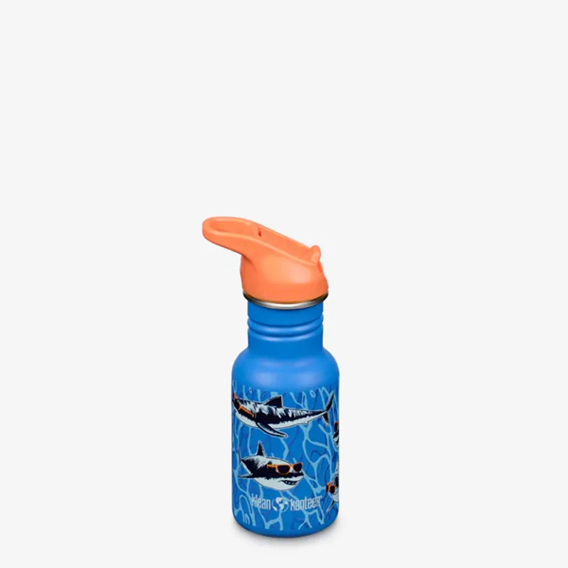 Kid Kanteen 355ml Narrow Flip Bottle in Sharks