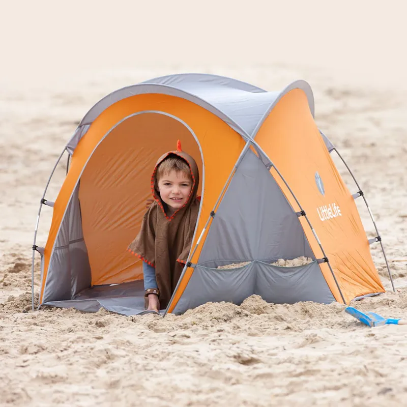 Littlelife Compact Beach Shelter Grey/Orange-4