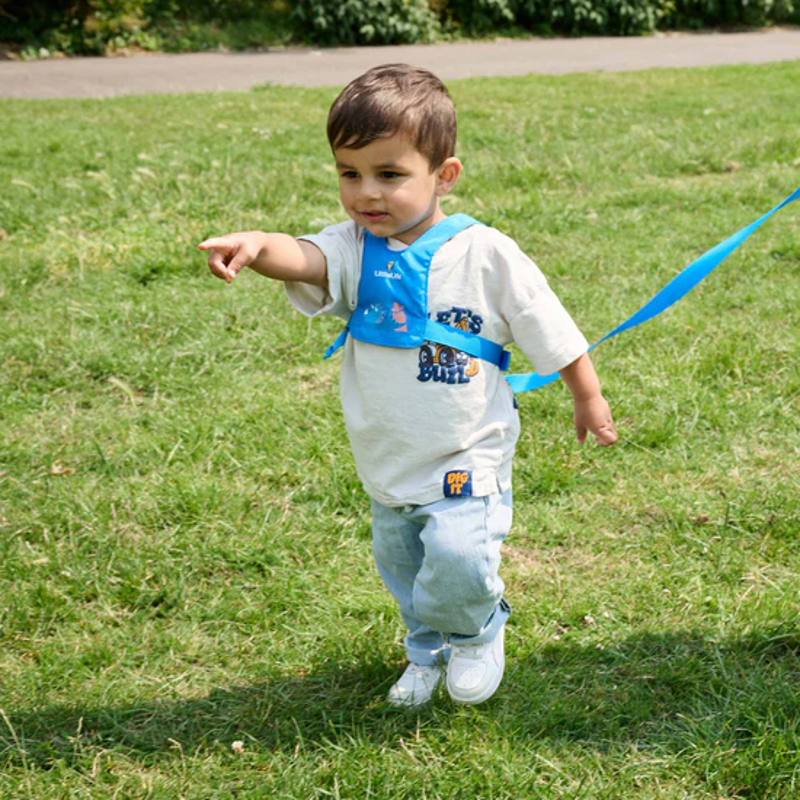 Littlelife Toddler Reins in Blue Triceratops-1