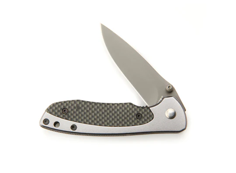Whitby Aluminium and Carbon Fibre Effect Lock Knife -2