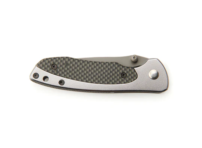Whitby Aluminium and Carbon Fibre Effect Lock Knife -3