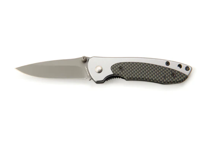 Whitby Aluminium and Carbon Fibre Effect Lock Knife 
