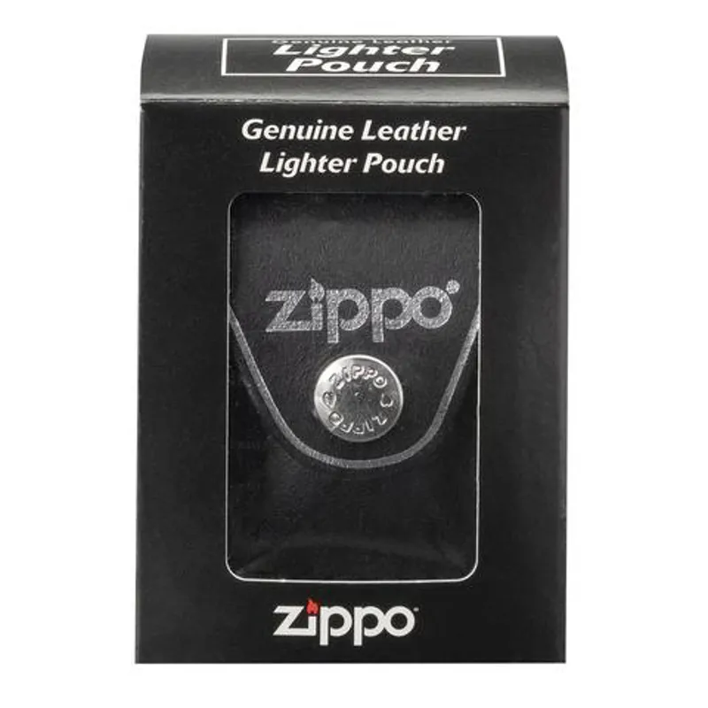 Zippo Leather Lighter Pouch in Black-3
