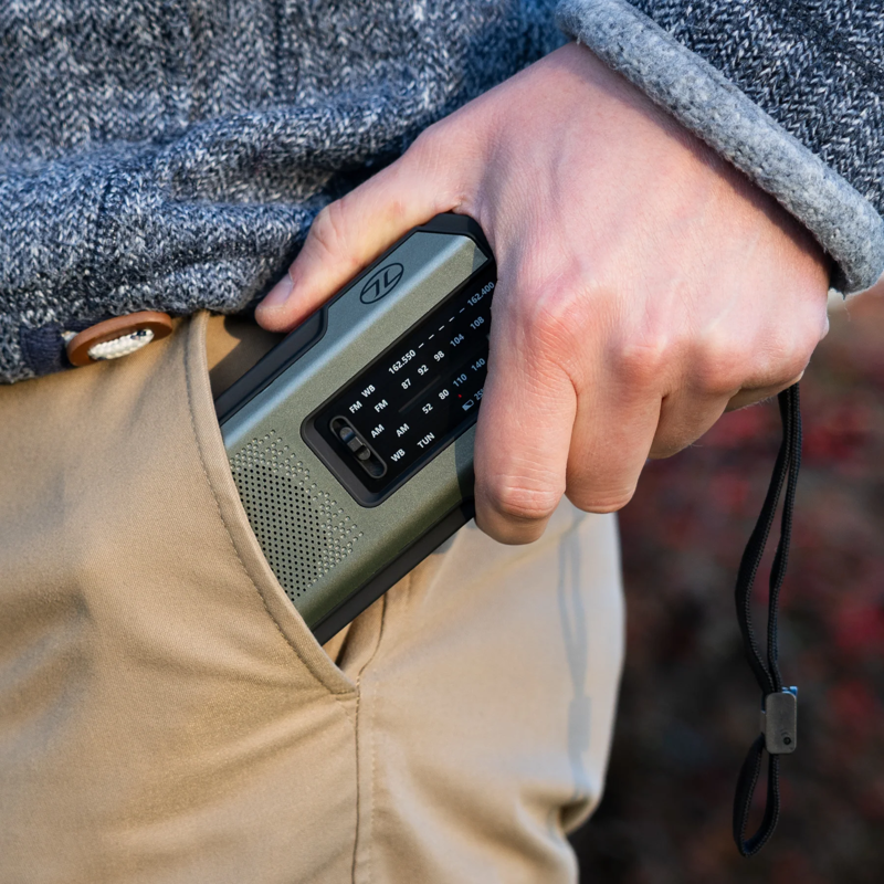 Highlander Survival Radio in Olive Green-5