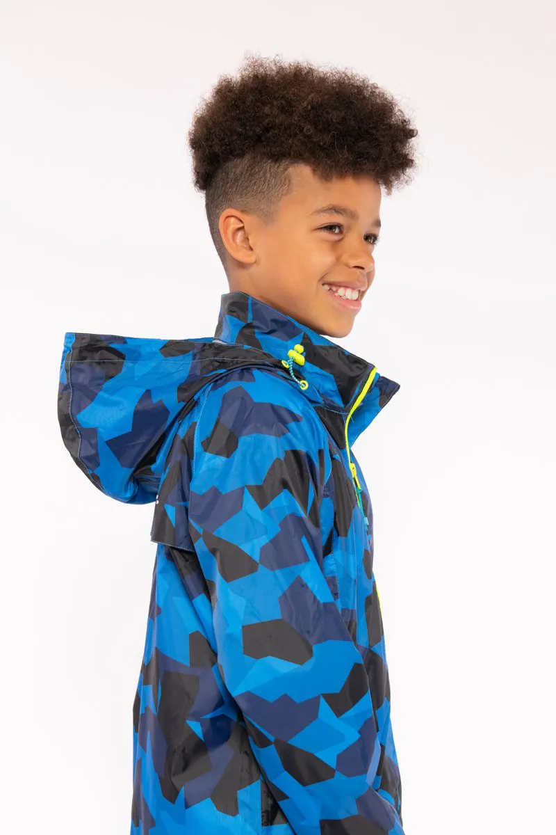 Mac in a Sac Edition jacket Kids Blue Camo-5