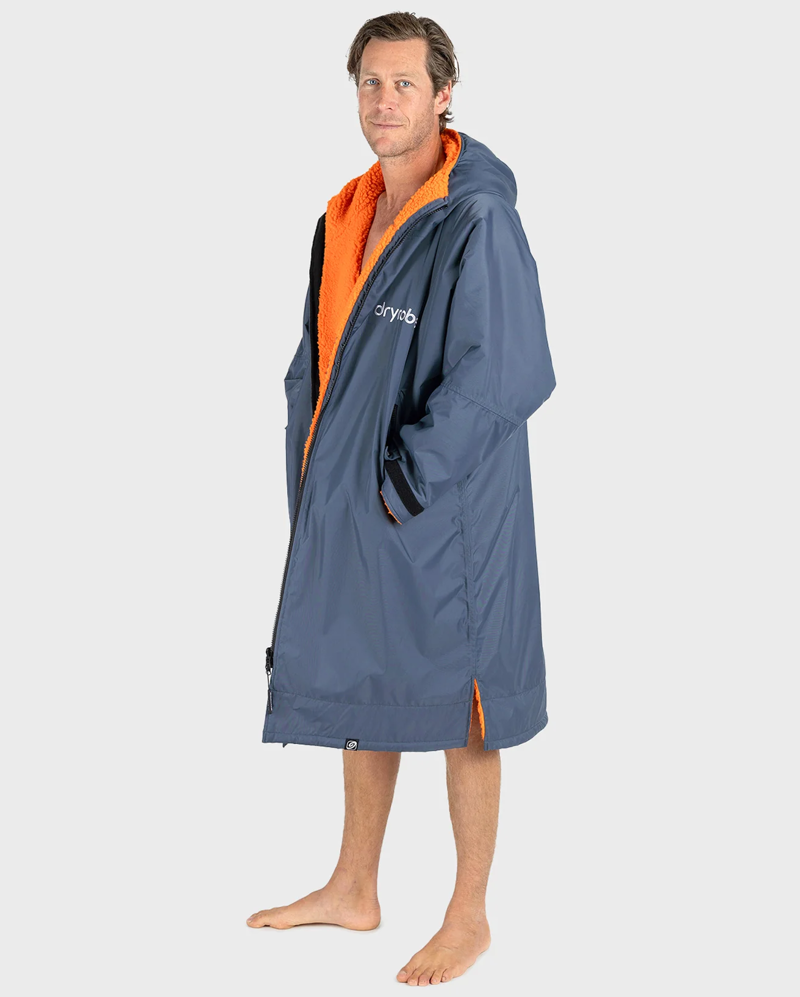 Dryrobe advance Longsleve V3 in Dark Grey / Orange-1
