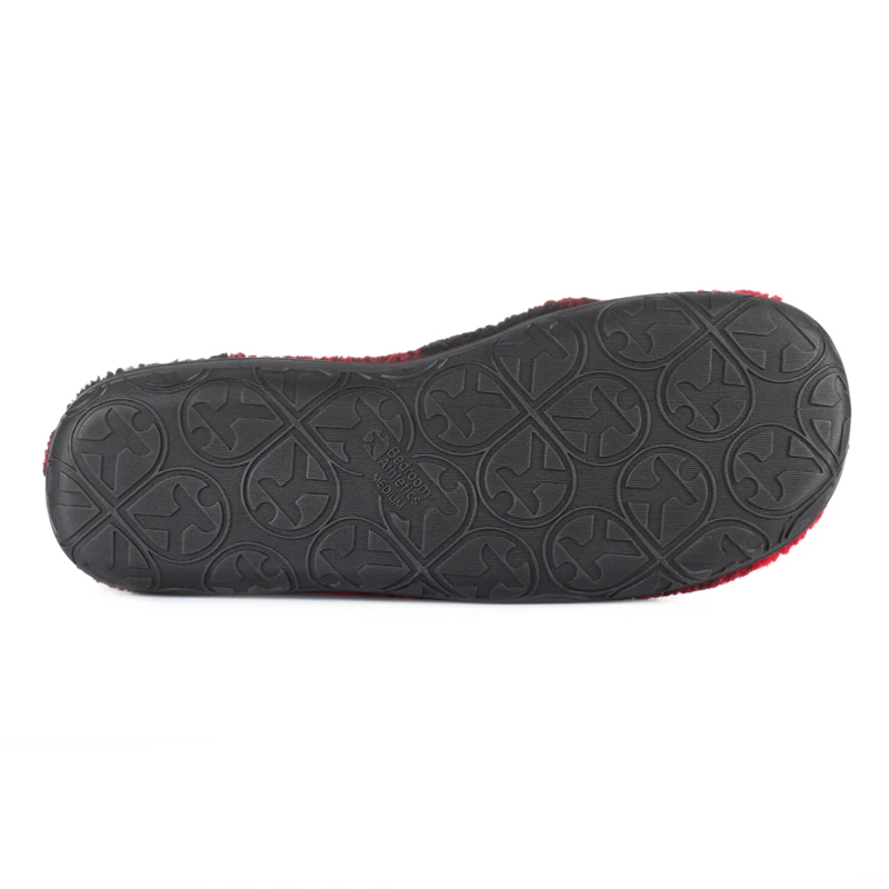 Bedroom Athletics Neeson Sherpa Boot Slippers Mens in Red/Black Check-4