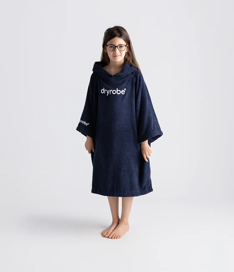 Dryrobe Kids Organic Towel Changing Robe in Navy