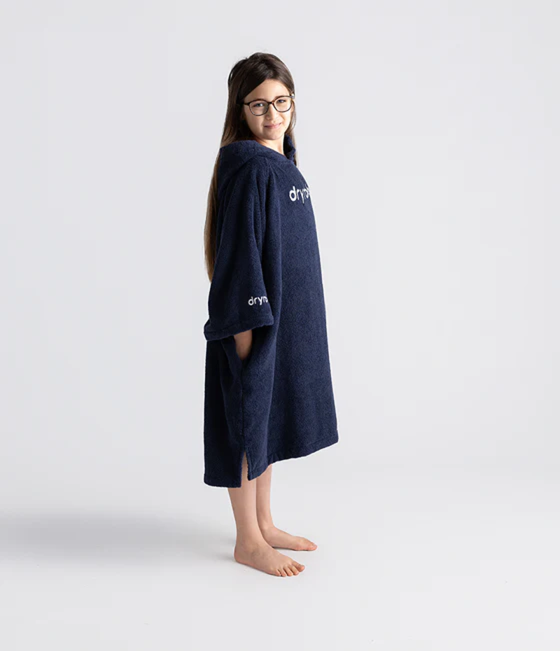 Dryrobe Kids Organic Towel Changing Robe in Navy-1