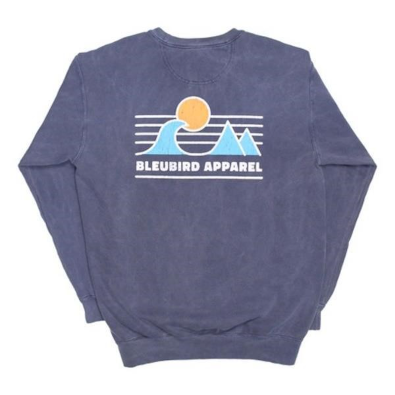 Bleubird Horizon Crew in Denim-1