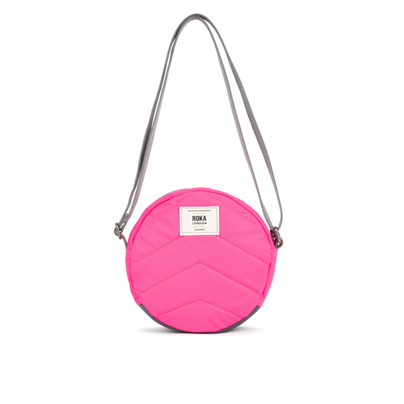 Roka Paddington B  Recycled Nylon Small in Neon Pink-5