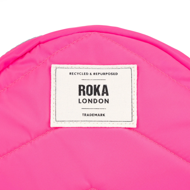 Roka Paddington B  Recycled Nylon Small in Neon Pink-3