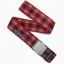 Arcade Plaid Stretch Belt in Black/Burnt