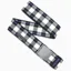 Arcade Plaid Stretch Belt in Cobalt/Black