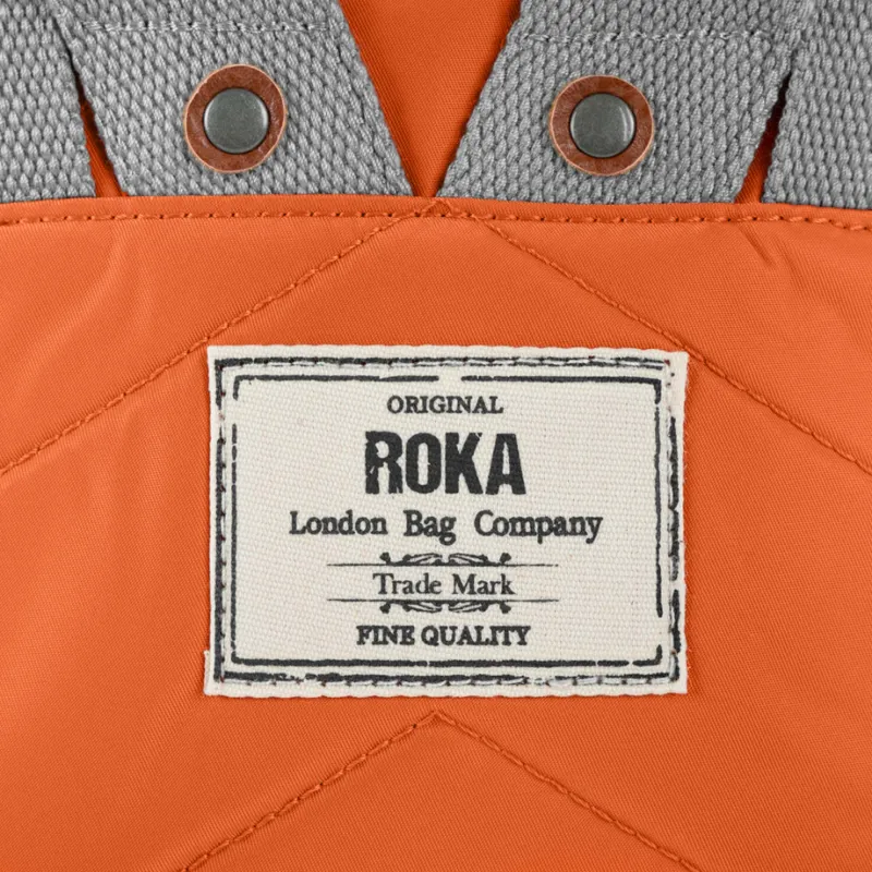 Roka Bantry B Small Sustainable Nylon Bag in Burnt Orange-3