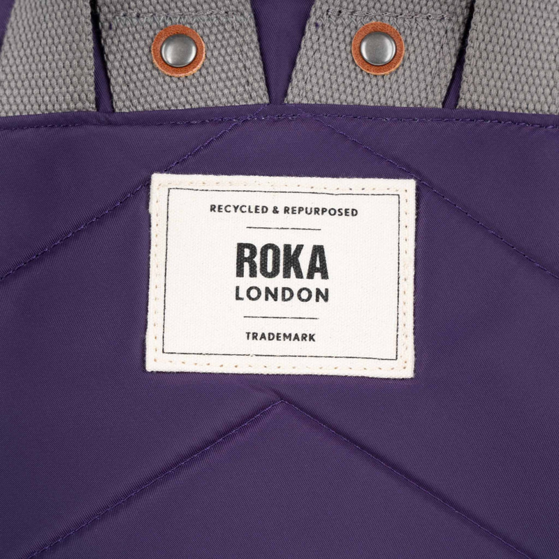 Roka Bantry B Small Recycled Nylon Bag in Majestic Purple-4