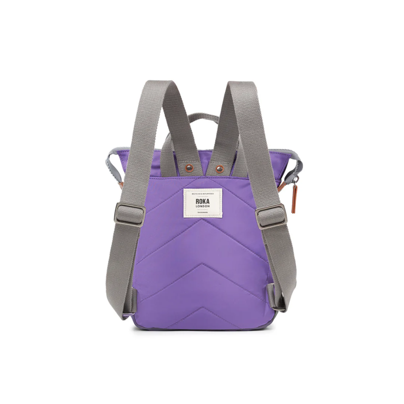 Roka Bantry Small Recycled Nylon Backpack in Fresh Purple-1