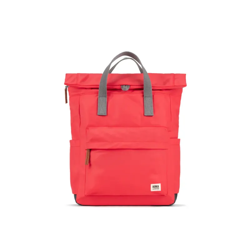 Roka Canfield B Recycled Nylon Bag Medium in Poppy