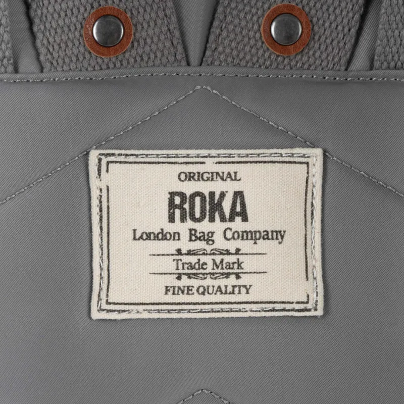 Roka Canfield B Medium Recycled Nylon Bag in Stormy-3