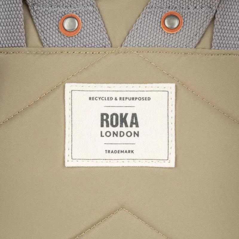 Roka Canfield B Small Recycled Nylon Bag in Taupe-3