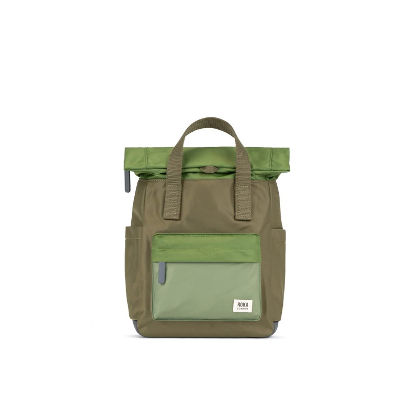 Roka Canfield B Recycled Nylon Small Bag in Military Tonal