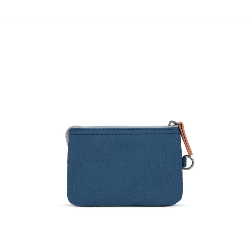 Roka Carnaby Small Recycled Canvas Wallet in Deep Blue-5